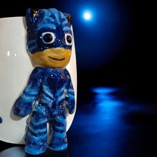 Boni Bon Collection Design 3D Kabartma El Emeği Göz Nuru Pijamaskeliler Pjmasks  Seramik Kupa Bardak 400 Ml Hediye Paketi Yapılabilir