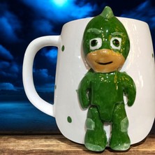Boni Bon Collection Design 3D Kabartma El Emeği Göz Nuru Pijamaskeliler Pjmasks  Seramik Kupa Bardak 400 Ml Hediye Paketi Yapılır