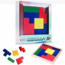 Toy Anaokulu Ahşap Oyuncak 8’li Kavram Seti Yapboz Geometrik Şekiller
