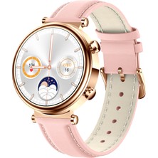 ZeitWatch X3 Kadın Gold Pembe 40 mm Akıllı Saat,Spor,Nabız,Uyku,Şeker,periyot,Tansiyon Takibi.AppStore ve GooglePlayStore ZeitWatch özel uygulaması.Uzun pil ömrü.