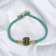 Sibelya Aksesuar El Yapımı Tibet Boncuğu Asansör Kapama Bileklik Siyah