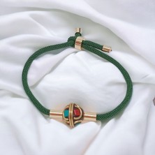 Sibelya Aksesuar El Yapımı Tibet Boncuğu Asansör Kapama Bileklik Siyah