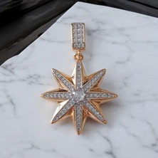 Sibelya Aksesuar Zirkon Taşlı Çiçek Kolye