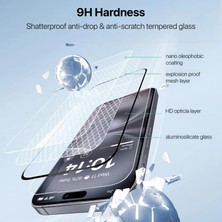 Etiget Apple iPhone 16e Tam Kaplayan Anti-Static Esd Cam Ekran Koruyucu 6d Glass (2 Adet)