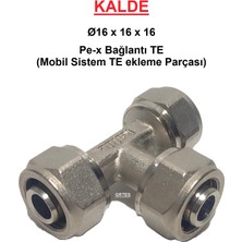 Kalde Ø16 Pex Sabit Uçlu Te (Mobil Sistem Pex Boru Bağlantı Te Parça)