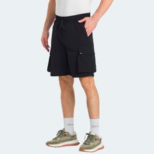 Slazenger RODYA Erkek Cepli Kargo Siyah Şort