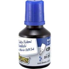 Brons Tahta Kalemi Mürekkebi 30 cc Mavi - 2 Adet