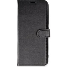 Bilişim Akademi  Xiaomi Redmi 14C Kılıf Deri Kartlıklı Kılıf Kapaklı Kılıf Cüzdanlı - Siyah