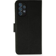 Bilişim Akademi  Samsung Galaxy A73 5g Kılıf Deri Kartlıklı Kılıf Kapaklı Kılıf Cüzdanlı - Siyah