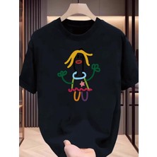 Punıx Kıds Özel  Üretim  Çubuk  Kadın  Baskılı  Yeni Stil  Kız  Çocuk  Ter  Tutmayan  Yazlık  T-Shırt