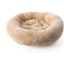 Be Active Ponchik Peluş Kedi Köpek Yatağı Camel Simit Kedi Yatağı