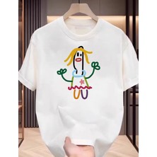 Punıx Kıds  Özel  Üretim  Çubuk  Kadın  Baskılı  Yeni  Stil  Kız  Çocuk  Ter  Tutmayan  Yazlık  T-Shırt