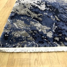 Eko Halı Heritage 626 Grey Blue Modern Bambu Özel Tezgah Halısı