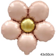 Patladı Gitti Pembe Papatya Folyo Balon 43 x 50  cm