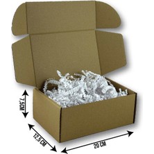 Ambalajın 12,5X20X7,5 cm Kilitli Dayanıklı E-Ticaret Karton Kargo Kutusu