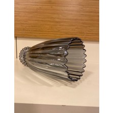 Vazo Cam Dikey Model Füme 27 cm