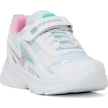 Ayakkabı Fuarı Elit ASMAX513 Filet Kız Çocuk Klasik Sneaker Beyaz - Yeşil