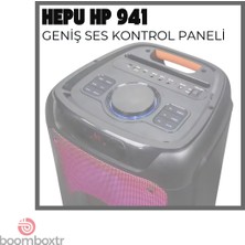 Hepu Hp 941 Taşınabilir 160 W Rms Bluetooth Parti Hoparlörü 2*15 Inc Woofer High Bass