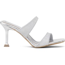 Ayakkabı Fuarı Elit PM161 K7000T Kadın Klasik Topuklu Ayakkabı Gümüş