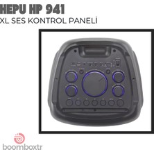 Hepu Hp 940 Taşınabilir Şarjlı Bluetooth Hoparlör 80 W Rms 2*10 Inc Woofer Ultra Bass