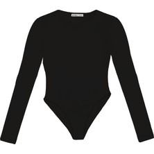 Uzun Kollu Çıtçıtlı Esnek Body