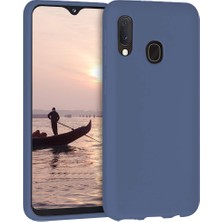 Piyasa Sepeti Samsung Galaxy A30 İnce Mat Silikon Kılıf Lacivert