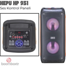 Hepu HP-931 Mikrofonlu Bluetooth Parti Hoparlörü 4 Inc*2 Extra Bass
