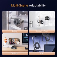 M.tk moveteck Magsafe Telefon Tutucu Tüm Yüzeylerle Uyumlu Vakumlu Sökülebilir 360 Oynar Başlıklı Üniversal Telefon Tutucu K007