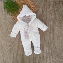 Unisex Welsoft Yünlü %100 Pamuk  Fermuarlı Triko Tulum BBK1255