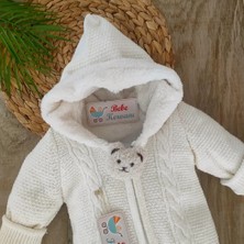 Unisex Welsoft Yünlü %100 Pamuk  Fermuarlı Triko Tulum BBK1255
