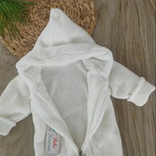 Unisex Welsoft Yünlü %100 Pamuk  Fermuarlı Triko Tulum BBK1255