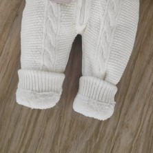 Unisex Welsoft Yünlü %100 Pamuk  Fermuarlı Triko Tulum BBK1255