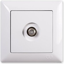 Günsan Vısage Beyaz Tekli Uydu Prizi (F.kon.) (Mkz)