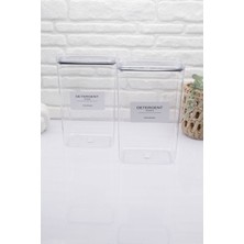 Zeze Desing Deterjan Kavanozu/kutusu(Beyazlar)-Deterjan Kavanozu/kutusu(Renkliler) 2900ML