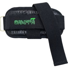 Gampfa Deri Lifting Strap Bilekli Ağırlık Kayışı Siyah Çift