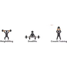 Gampfa Deri Lifting Strap Bilekli Ağırlık Kayışı Siyah Çift