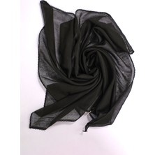 Melodi Scarf Kadın Tesettür 5'li Iç Başörtüsü  Pamuklu Siyah