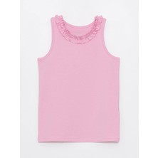 Bisiklet Yaka Fırfır Detaylı Kız Çocuk Atlet