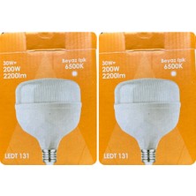 Osaka (2 Adet) 30W (200W) 6500K (Beyaz Işık) E27 Duylu (Kalın Duy) Torch LED Ampul (Yeni Model)