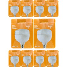 Osaka (10 Adet) 30W (200W) 6500K (Beyaz Işık) E27 Duylu (Kalın Duy) Torch LED Ampul (Yeni Model)