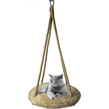 Peluş Yumuşacık Elyaf Dolgulu Yuvarlak Tabanlı Tırmalamalara Dayanıklı Jüt Ipli Kedi Salıncağı Soft Sevilen Renkler