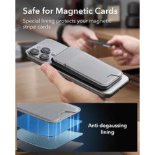 ESR Apple iPhone Standlı Cüzdan Halolock MagSafe – Gri