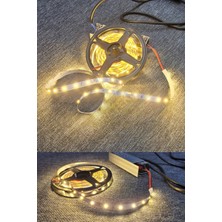 Mutfak Dolabı Için 5 Mt.  Şerit LED 12V Adaptör Aç Kapa Anahtarlı / Günışığı Renk