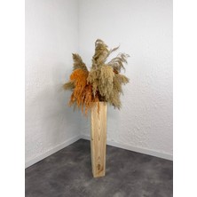 O&A Wood Doğal Ahşap Dekoratif  Vazo