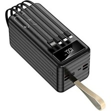 Washa 80000 mAh 3in1 USB Kablo LED Ekran Powerbank Kılıf Hediyeli