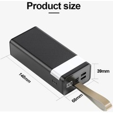 Washa 36000 mAh LED Göstergeli Powerbank Hızlı Şrj