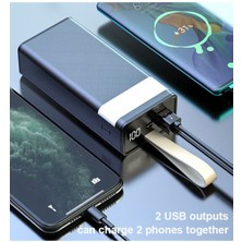 Washa 36000 mAh LED Göstergeli Powerbank Hızlı Şrj