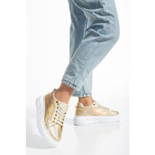 Ellolita Luxury Shoes Chrome Gümüş Sneaker