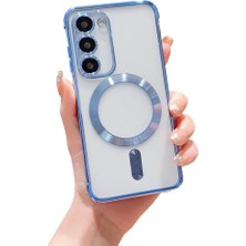 Teknomoda Samsung Galaxy S20 Fe Kılıf Kamera Lens Korumalı Renkli Magsafe Şeffaf Silikon