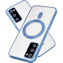 Teknomoda Samsung Galaxy S20 Fe Kılıf Kamera Lens Korumalı Renkli Magsafe Şeffaf Silikon